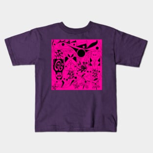 brick in violet robot alien dreams ecopop Kids T-Shirt